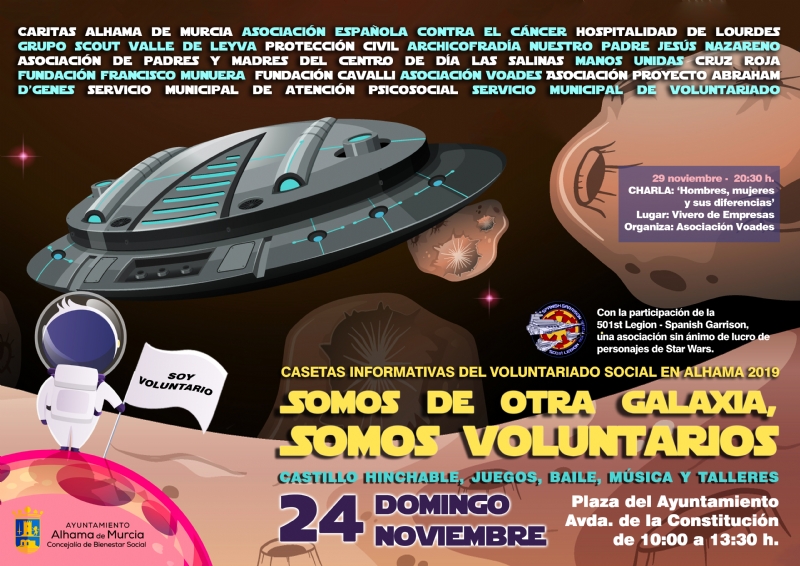 SOMOS DE OTRA GALAXIA, SOMOS VOLUNTARIOS: CHARLA SOMOS DE OTRA GALAXIA, SOMOS VOLUNTARIOS: CHARLA