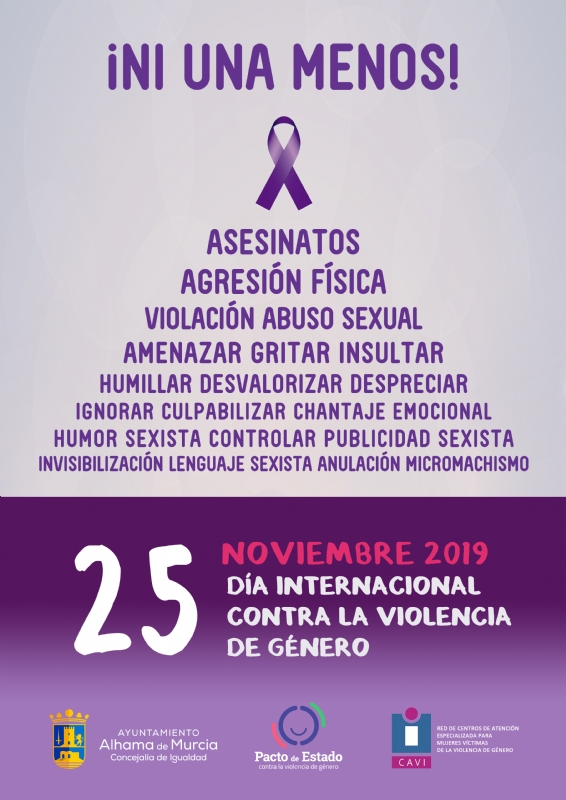 DÍA INTERNACIONAL CONTRA LA VIOLENCIA DE GÉNERO: Lectura del manifiesto - 1 DÍA INTERNACIONAL CONTRA LA VIOLENCIA DE GÉNERO: Lectura del manifiesto - 1