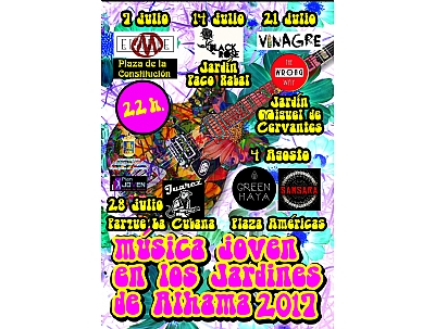 ATENCIÓN ****CAMBIO DE UBICACIÓN***** MÚSICA JOVEN EN LOS JARDINES DE ALHAMA ATENCIÓN ****CAMBIO DE UBICACIÓN***** MÚSICA JOVEN EN LOS JARDINES DE ALHAMA