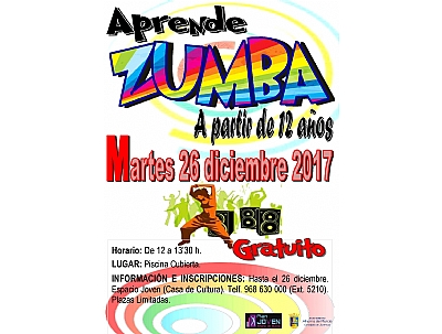 EVENTOS PARA JÓVENES: Aprende Zumba EVENTOS PARA JÓVENES: Aprende Zumba