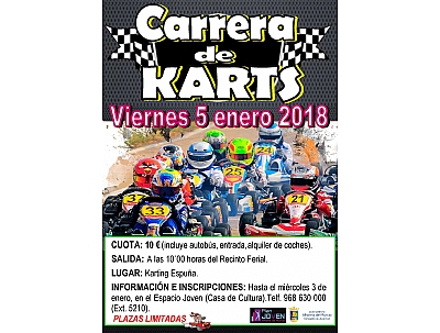 EVENTOS PARA JÓVENES: Carrera de Karts EVENTOS PARA JÓVENES: Carrera de Karts