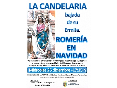 NAVIDAD 2019: Bajada de la imagen de la Virgen de la Candelaria NAVIDAD 2019: Bajada de la imagen de la Virgen de la Candelaria