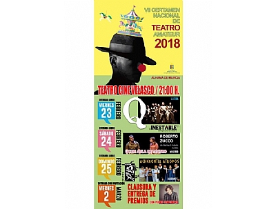 VII Certamen Nacional de Teatro Amateur 2018: VII Certamen Nacional de Teatro Amateur 2018:
