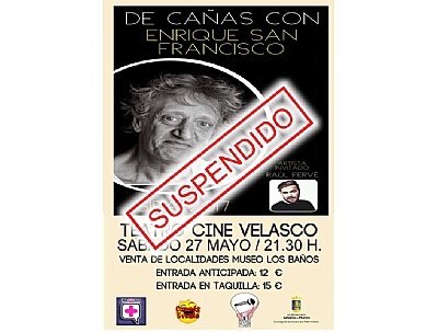 ***SUSPENDIDO**** DE CAÑAS CON ENRIQUE SAN FRANCISCO - GIRA 2017 ***SUSPENDIDO**** DE CAÑAS CON ENRIQUE SAN FRANCISCO - GIRA 2017