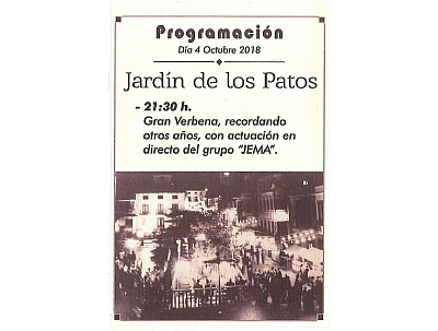 Feria 2018: Gran Verbena con el grupo Feria 2018: Gran Verbena con el grupo
