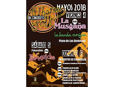 LOS MAYOS 2018: XVIII ALHAMA EN CONCIERTO FOLK LOS MAYOS 2018: XVIII ALHAMA EN CONCIERTO FOLK