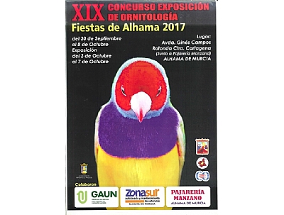 XIX CONCURSO DE ORNITOLOGÍA FIESTAS DE ALHAMA 2017 XIX CONCURSO DE ORNITOLOGÍA FIESTAS DE ALHAMA 2017