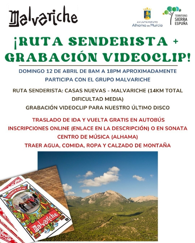 RUTA SENDERISTA Y GRABACIÓN DE VIDEOCLIP DE MALVARICHE - 1