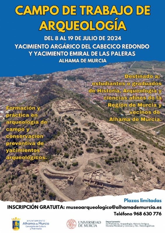 CAMPO DE TRABAJO DE ARQUEOLOGÍA: YACIMIENTOS ARGÁRICO DEL CABECICO REDONDO Y EMIRAL DE LAS PALERAS - 1
