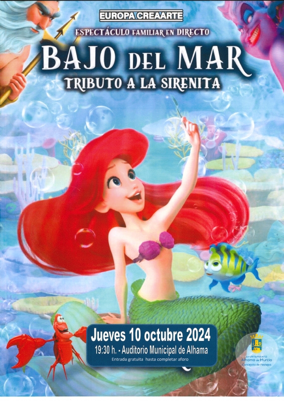 FERIA 2024: Teatro infantil BAJO EL MAR. Tributo a La Sirenita. - 1