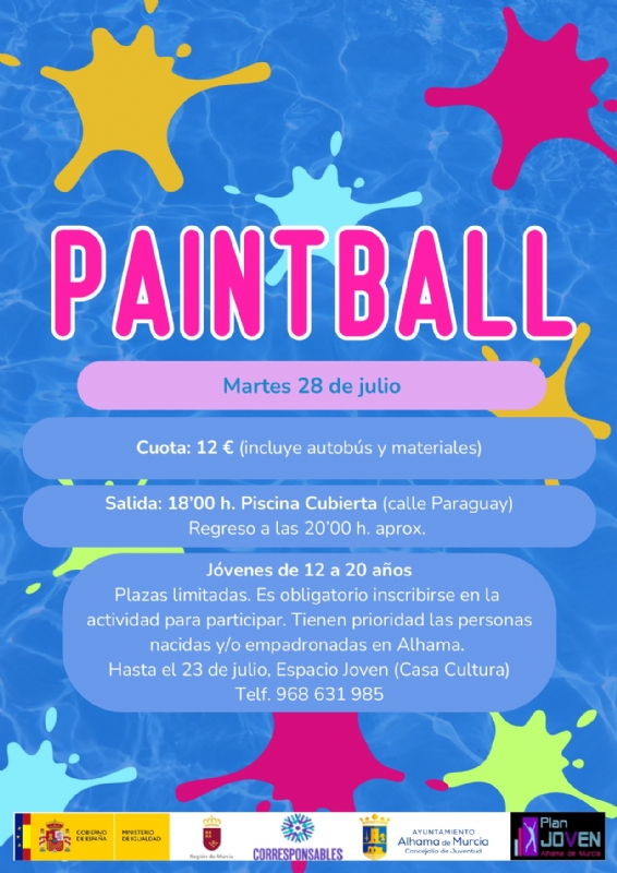 VERANO JOVEN: PAINTBALL