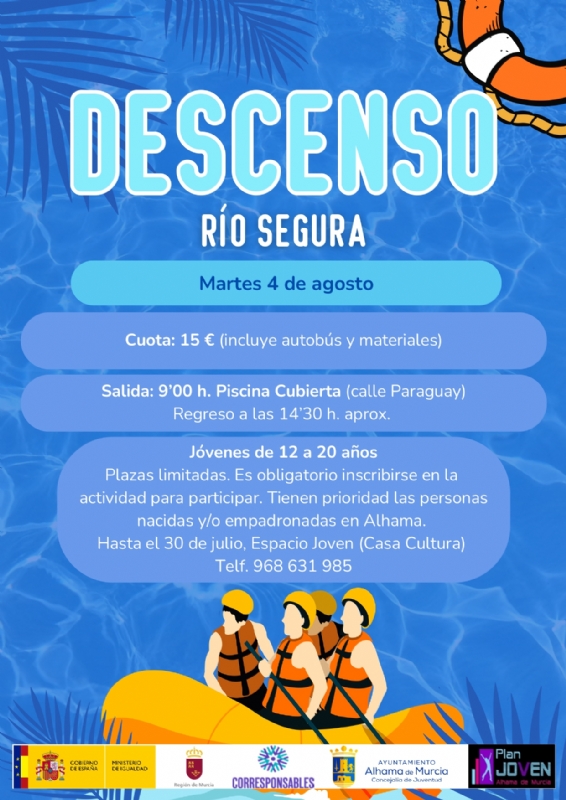 VERANO JOVEN: DESCENT OF THE SEGURA RIVER