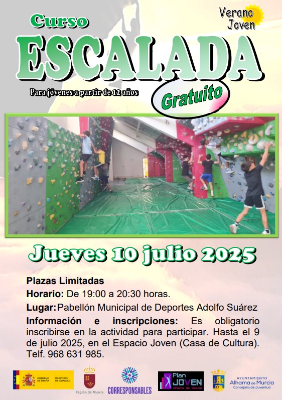 VERANO JOVEN 2025: TALLER DE ESCALADA