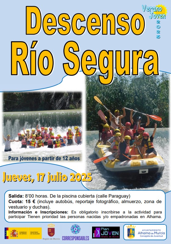 VERANO JOVEN 2024: DESCENT OF THE SEGURA RIVER