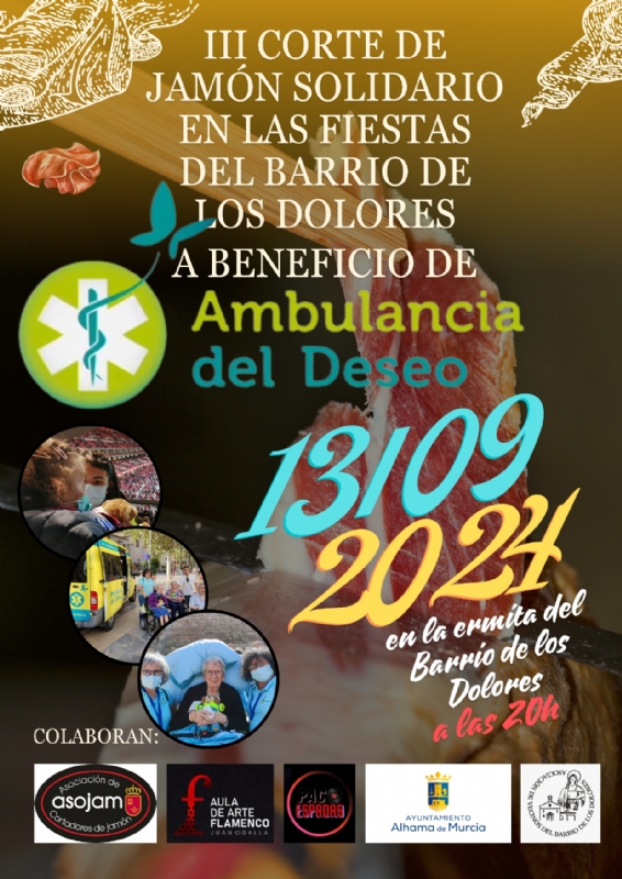 FIESTAS Bº DE LOS DOLORES 2024: Corte de jamón solidario