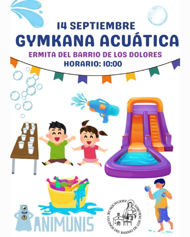 FIESTAS DEL BARRIO: Divertida GYMKANA ACUÁTICA