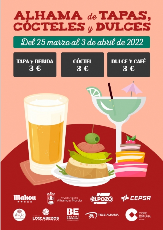 VI ALHAMA DE TAPAS, CÓCTELES Y DULCES