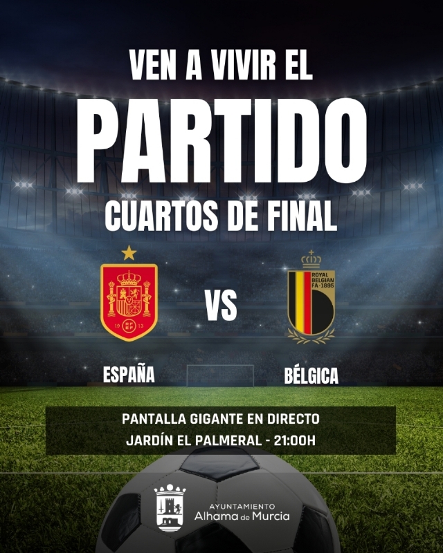 DISFRUTA DEL PARTIDO ESPAÑA-BÉLGICA EN EL PALMERAL - 1
