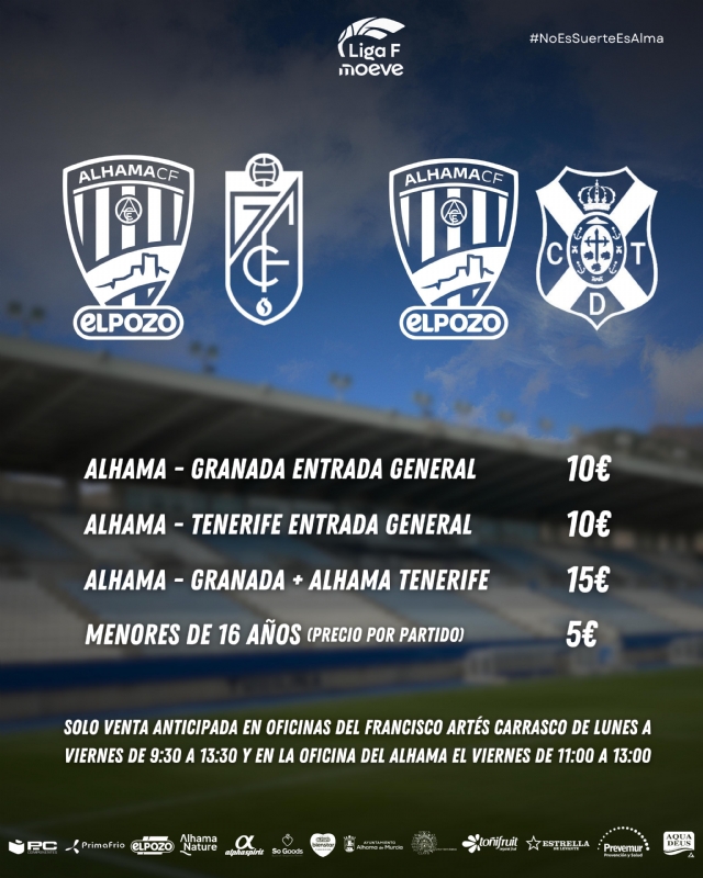 PREFERENTE FOOTBALL LEAGUE: ALHAMA CF ElPozo - TENERIFE CD Women