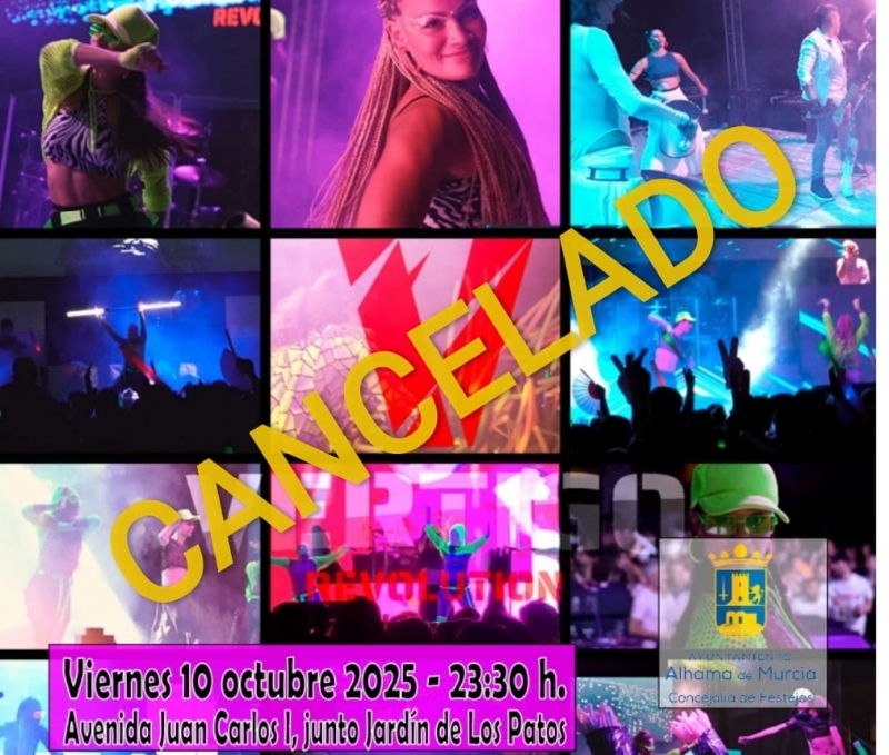 CANCELADO -->FERIA 2025: Espectáculo de la ORQUESTA VÉRTIGO