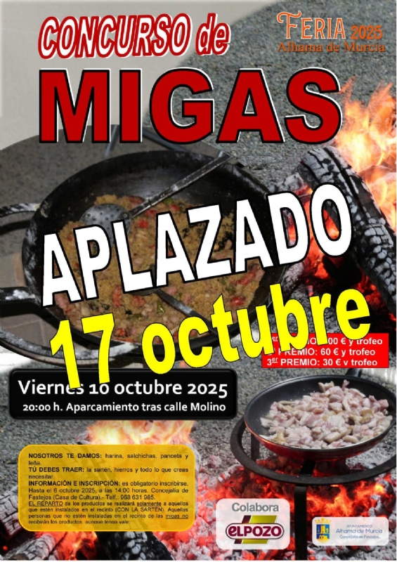 APLAZADO--> FERIA 2025: CONCURSO DE MIGAS