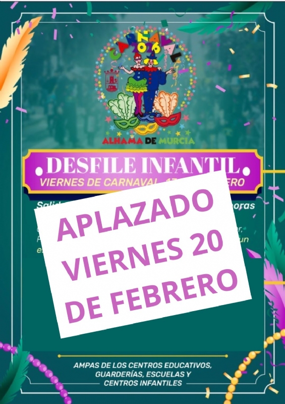 ATENCIÓN, APLAZADO --> CARNAVAL 2026: DESFILE INFANTIL