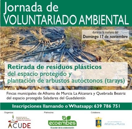 JORNADA DE VOLUNTARIADO AMBIENTAL - 1 JORNADA DE VOLUNTARIADO AMBIENTAL - 1