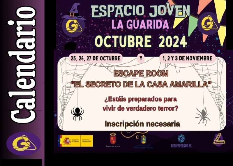 ¡¡ATENCIÓN POSPUESTO!! LA GUARIDA 2.0: ESCAPE ROOM 