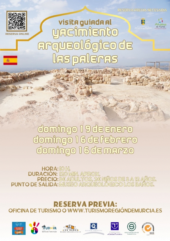 Visita guiada al YACIMIENTO ARQUEOLÓGICO DE LAS PALERAS