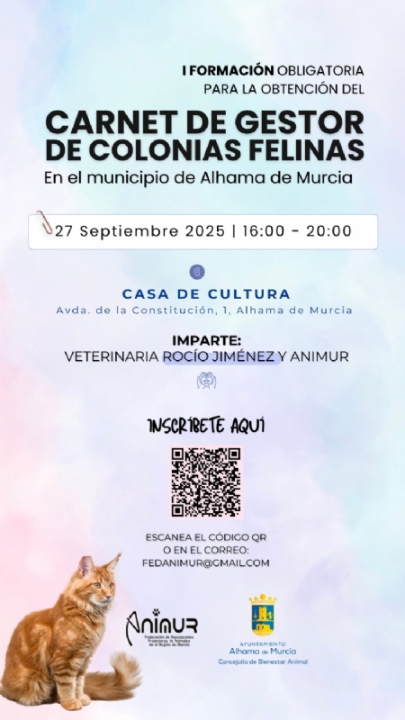 CURSO DE CUIDADOR DE COLONIAS FELINAS