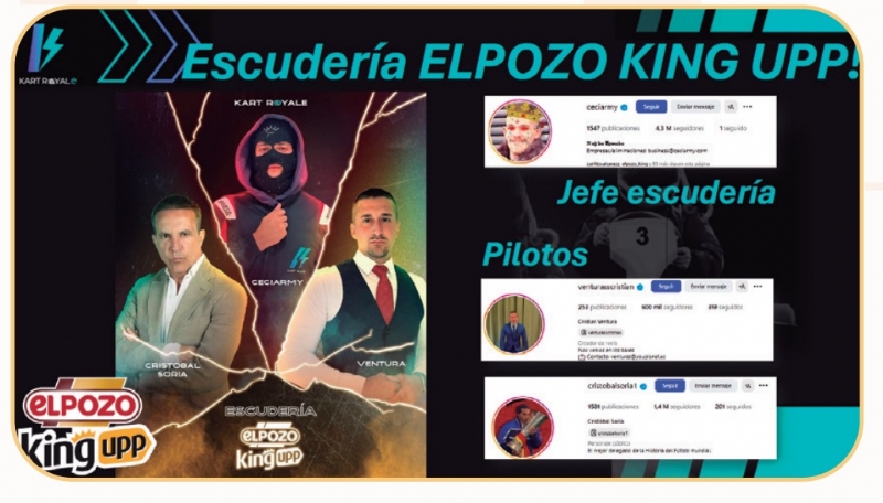 FERIA 2025: ElPozo King Upp presente su escudería para Kart Royale