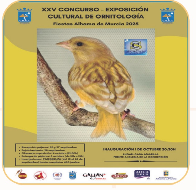 FERIA 2025: Inauguración del XXV CONCURSO EXPOSICIÓN CULTURAL DE ORNITOLOGÍA 