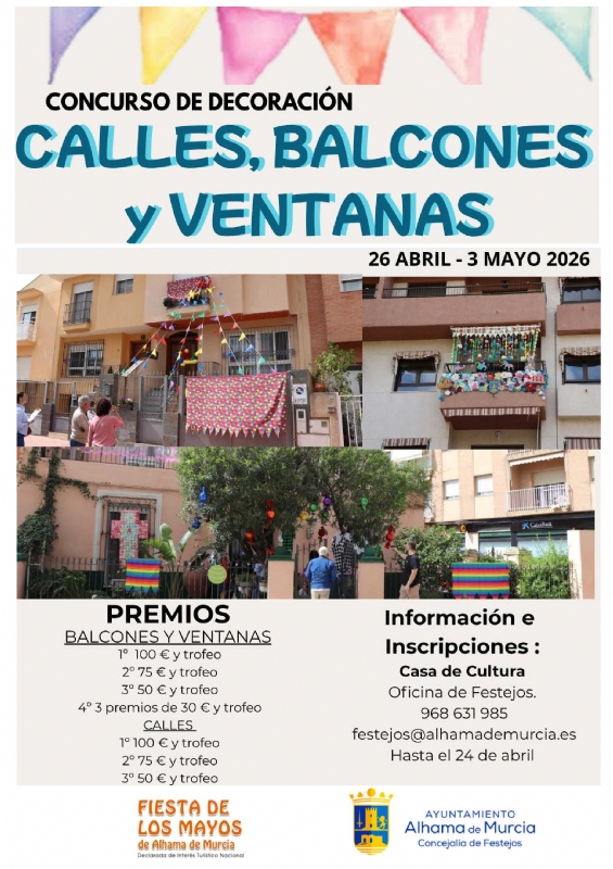 Visita del jurado calificador del CONCURSO DE DECORACIÓN DE CALLES, BALCONES Y VENTANAS