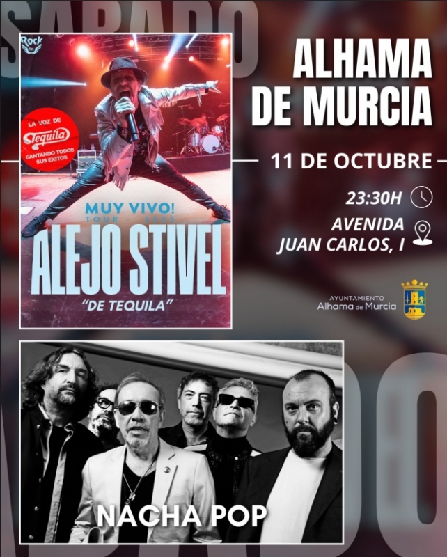 FERIA 2025: Conciertos de Feria de NACHA POP y ALEJO STIVEL