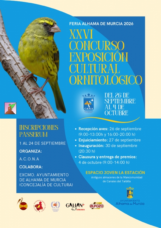FERIA 2026: XXVI CONCURSO EXPOSICIÓN CULTURAL ORNITOLÓGICA - 1