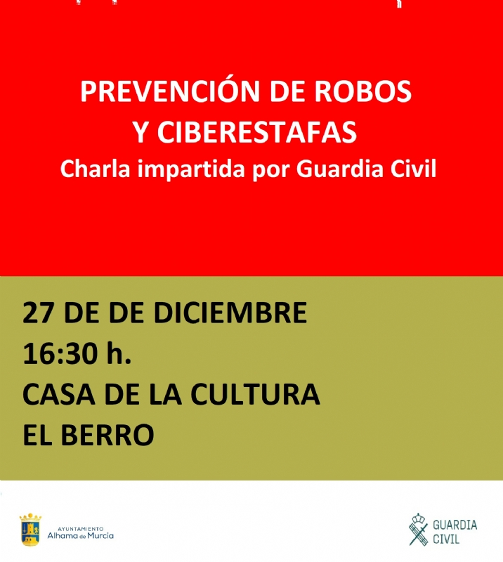 CHARLA EN EL BERRO: Prevención de Robos y Ciberestafas - 1