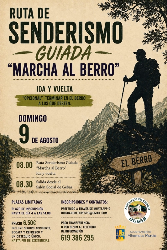 FIESTAS DE GEBAS 2026: RUTA SENDERISMO GUIADA 