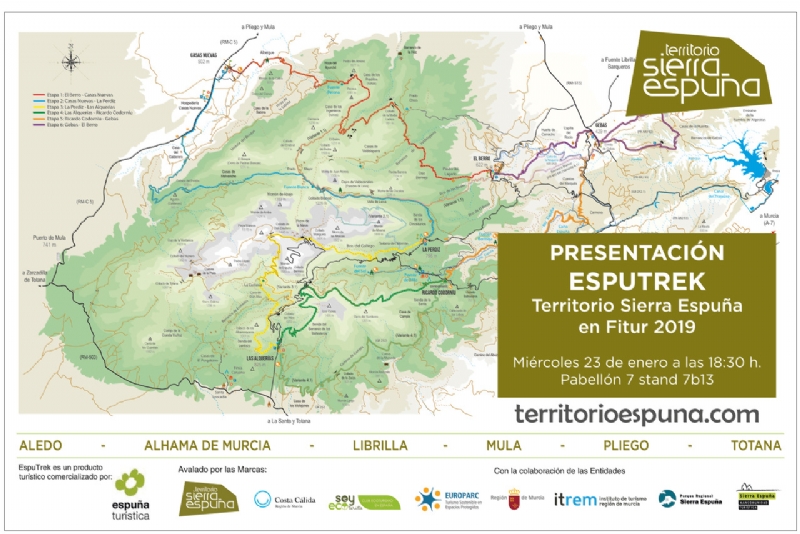 Esputrek, the new bet of Territorio Sierra Espuña, introduced in FITUR 2019