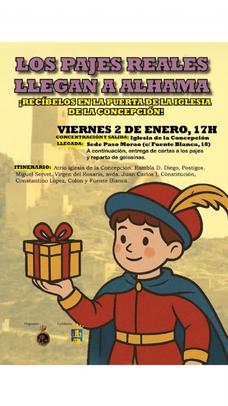 NAVIDAD 2025: Llegada de los Pajes Reales a Alhama