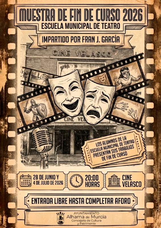 ESCUELA MUNICIPAL DE TEATRO: MUESTRA FIN DE CURSO 2026 - 1