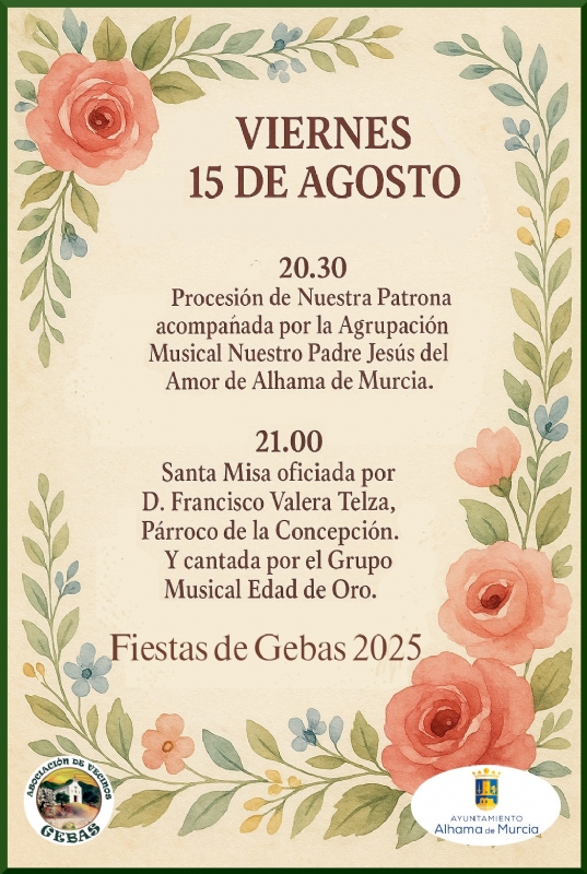 FIESTAS DE GEBAS 2025: Procesión de la Patrona de Gebas