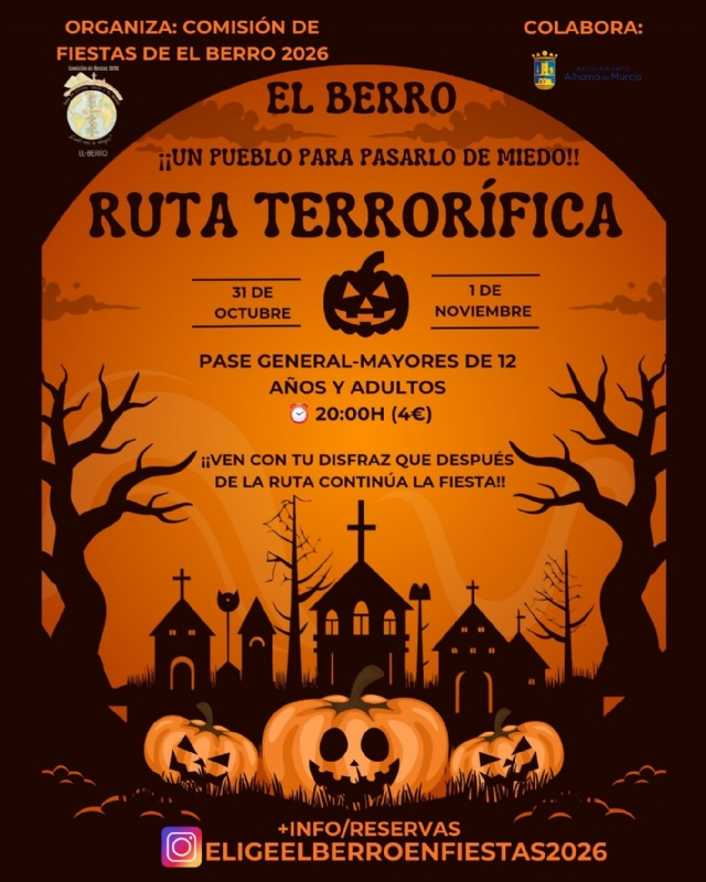 HALLOWEEN EN EL BERRO: RUTA TERRORÍFICA