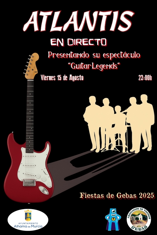 FIESTAS DE GEBAS 2025: ATLANTIS en directo presentando su espectáculo 