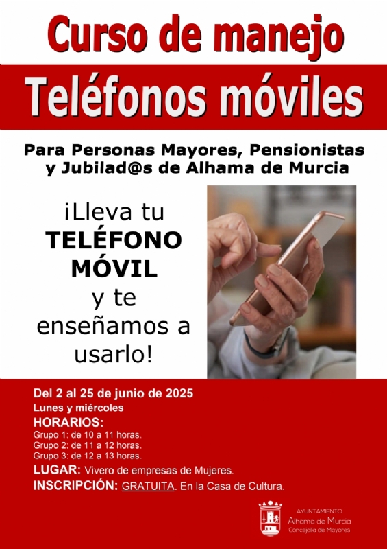 Mobile phone handling course in Spanish