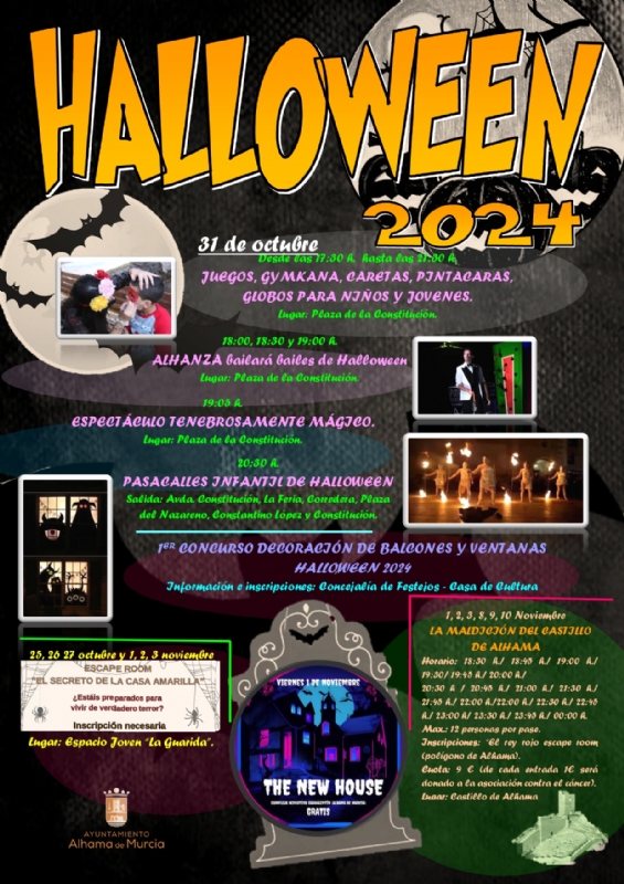 HALLOWEEN 2024: JUEGOS, GYMKANA, CARETAS, PINTACARAS Y GLOBOS. - 1