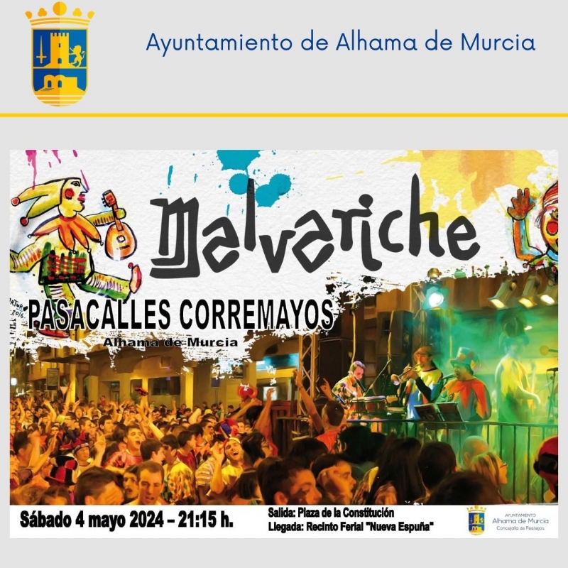 MAYOS 2024: PASACALLES DE CORREMAYOS con el grupo MALVARICHE - 1