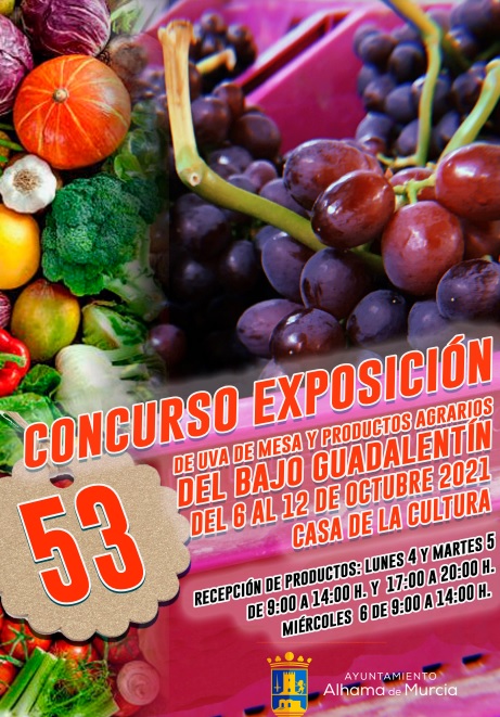 FERIA 2021: EXPOSICIÓN DE UVA DE MESA Y PRODUCTOS AGRARIOS DEL BAJO GUADALENTÍN - 1 FERIA 2021: EXPOSICIÓN DE UVA DE MESA Y PRODUCTOS AGRARIOS DEL BAJO GUADALENTÍN - 1
