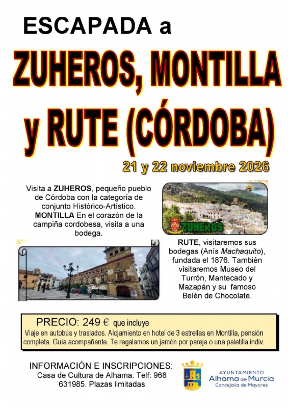 ESCAPADA A ZUHEROS, MONTILLA Y RUTE (CÓRDOBA) - 1