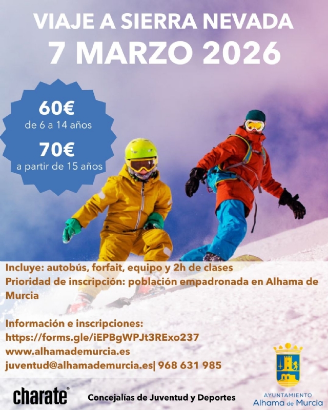 VIAJE A SIERRA NEVADA 2026 ESQUÍ Y SNOWBOARD - 1