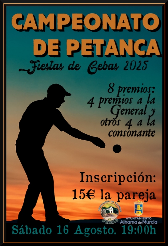 FIESTAS DE GEBAS 2025: Campeonato de PETANCA